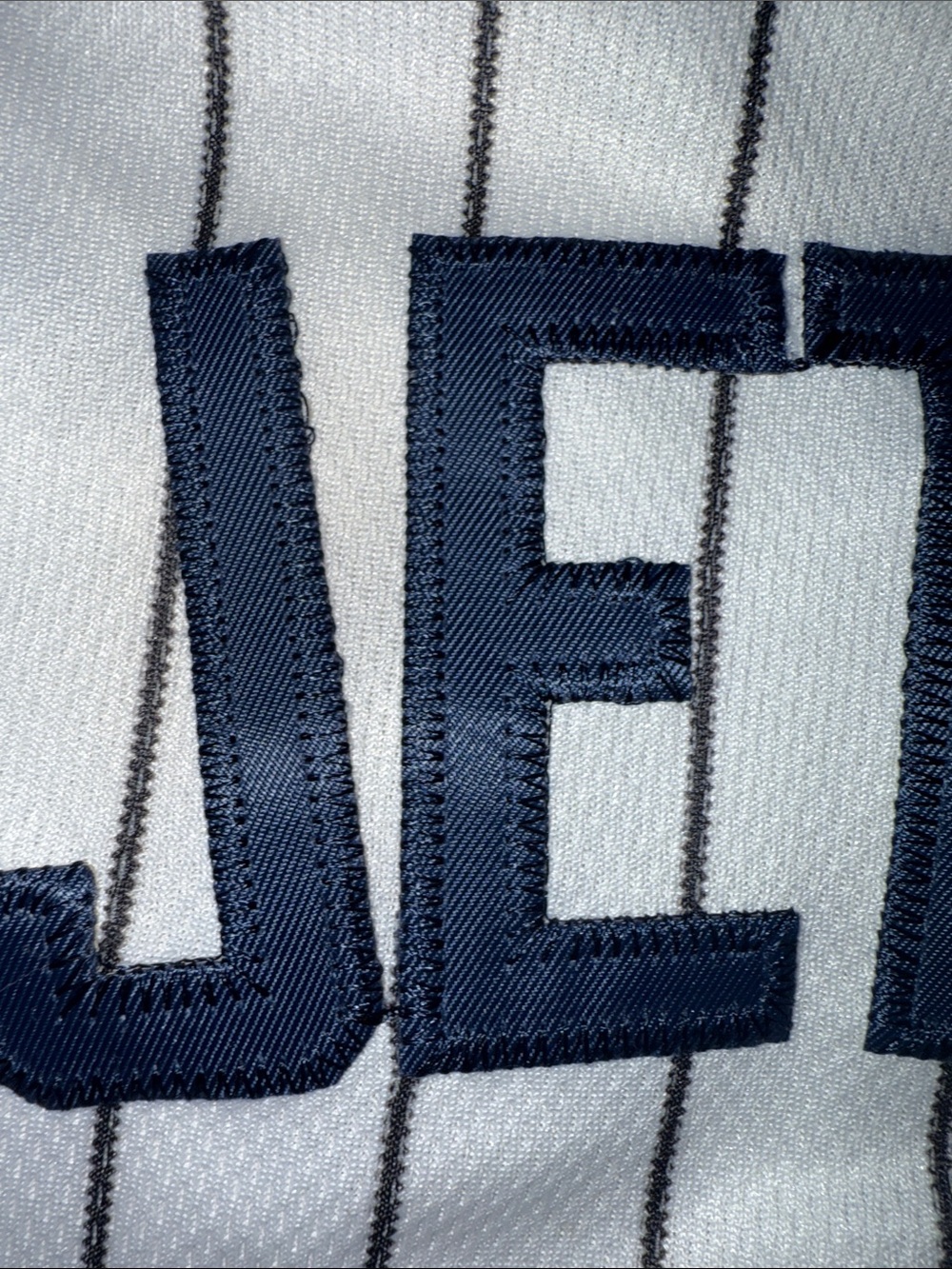 Derek jester majestic xl Pinstripe Baseball Jersey New York Yankees 40 - Picture 3 of 9